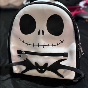 Jack Skellington Kids Backpack - Black and White